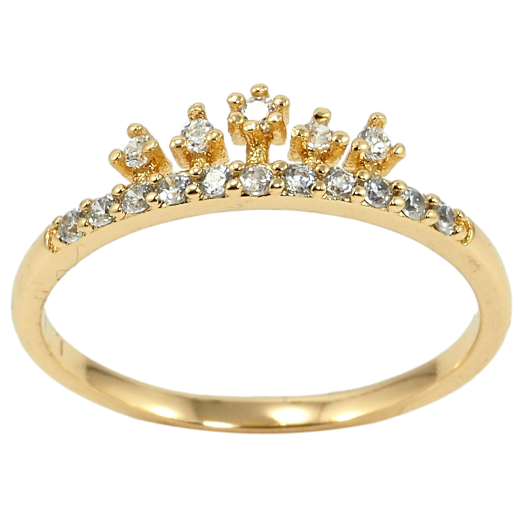 Каблучка Xuping Позолота 18K Корона фото №3