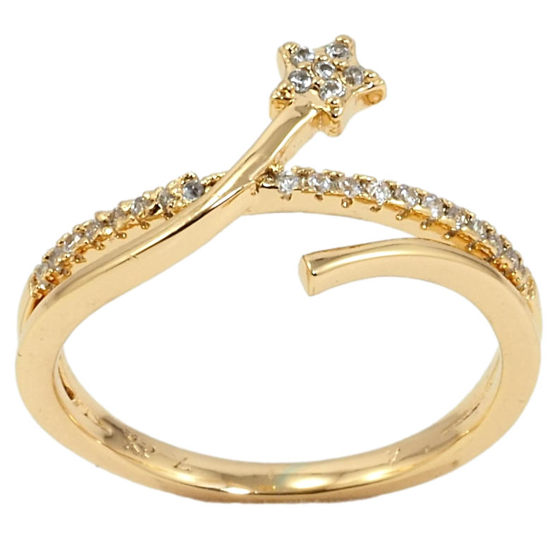 Каблучка Xuping Позолота 18K Зірочка фото №1