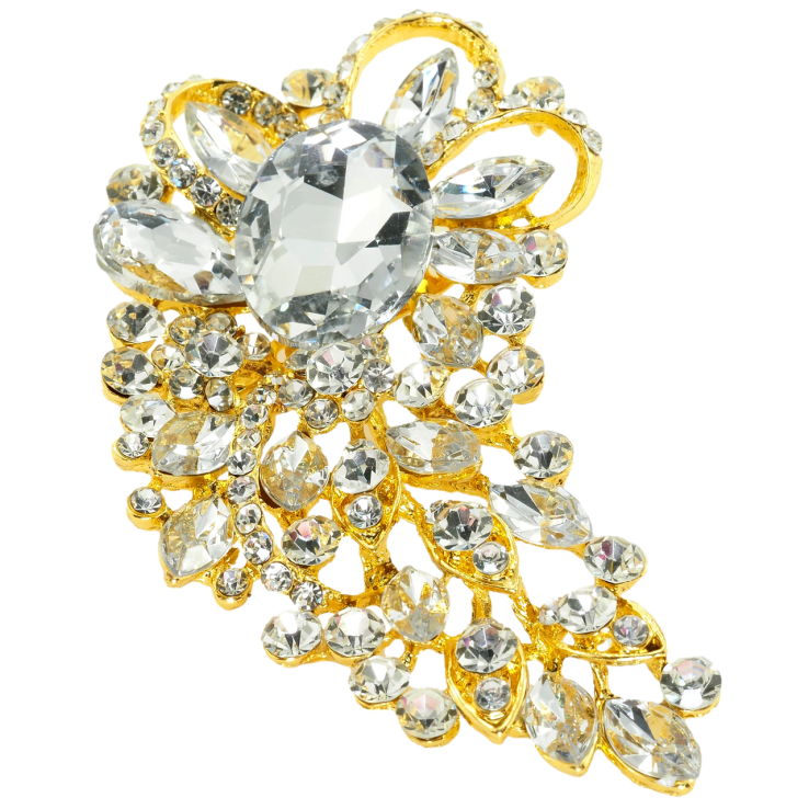 Брошь Орнамент со стразами фото №20