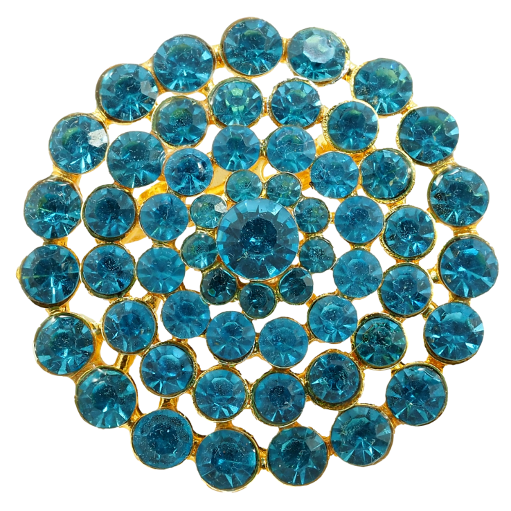Брошь Цветок из бирюзовых страз фото №18 Брошь Цветок из бирюзовых страз фото №18