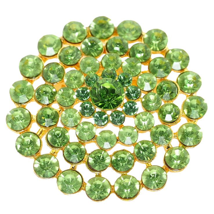 Брошь Цветок из зеленых страз фото №16 Брошь Цветок из зеленых страз фото №16