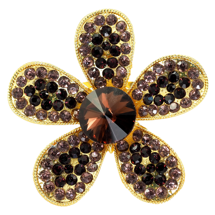 Брошь Цветок из бордовых страз фото №18 Брошь Цветок из бордовых страз фото №18