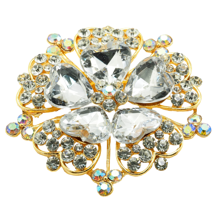 Брошь Цветок с стразами фото №25 Брошь Цветок с стразами фото №25