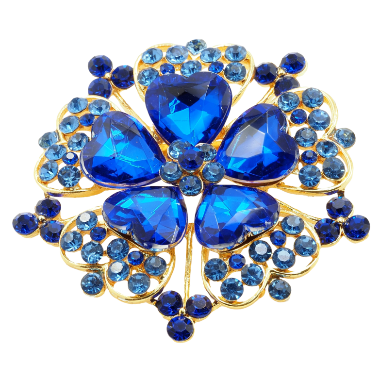 Брошь Синий Цветок фото №1