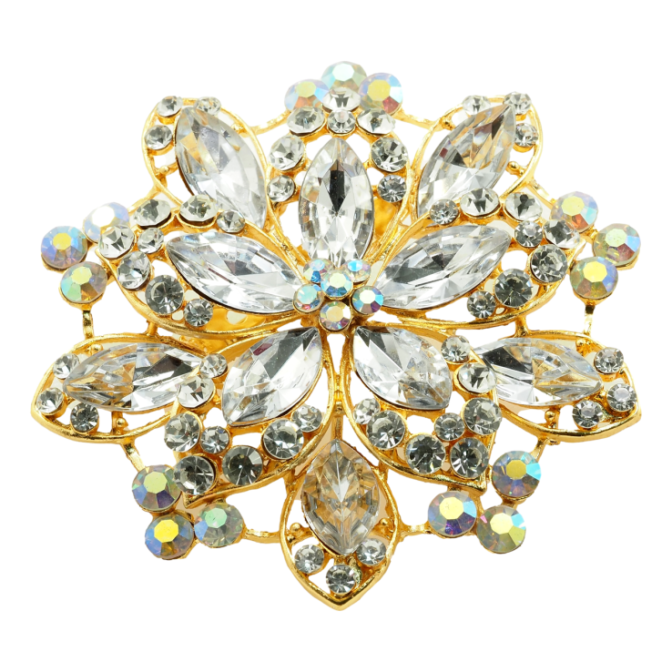 Брошь Прозрачный Цветок фото №9