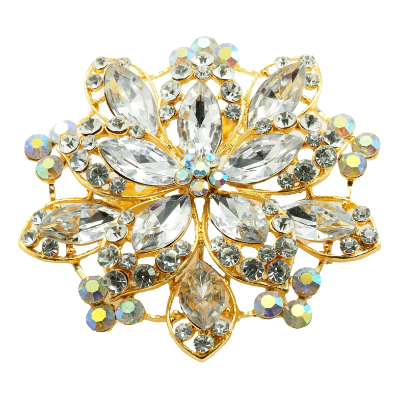 Брошь Прозрачный Цветок фото №1