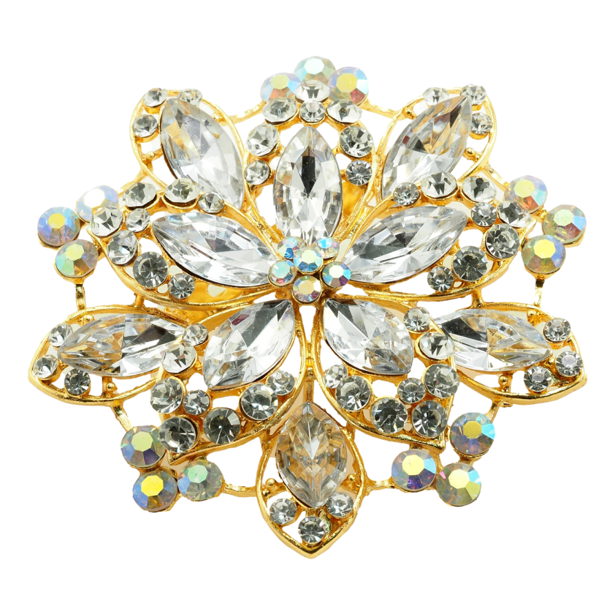 Брошь Прозрачный Цветок фото №1