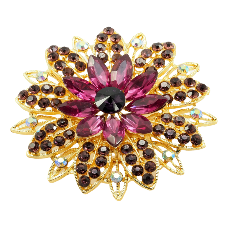 Брошь Фиолетовый Цветок фото №2