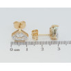 Серьги Xuping Позолота 18K пусеты Фианиты фото №2