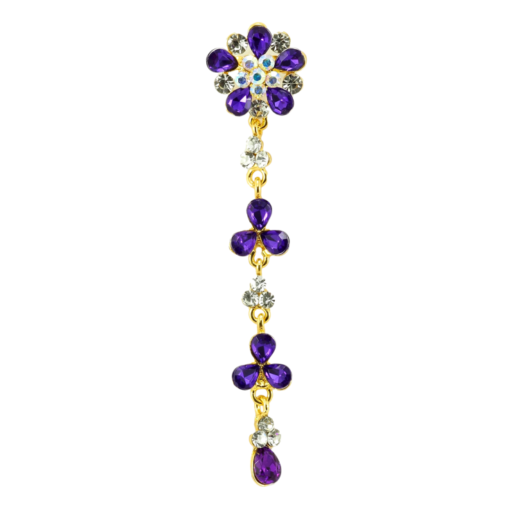 Брошь Фиолетовые Цветочки фото №16