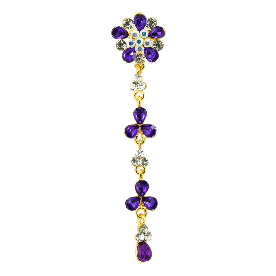 Брошь Фиолетовые Цветочки фото №1