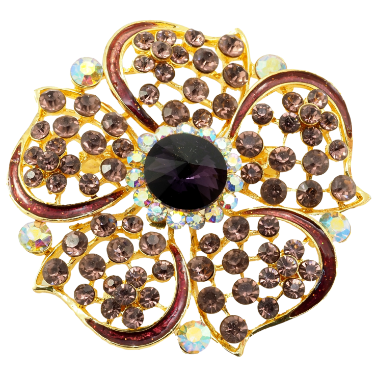 Брошь Бордовый цветок фото №22 Брошь Бордовый цветок фото №22