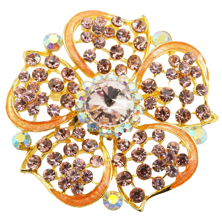 Брошь Розовый цветок фото №1