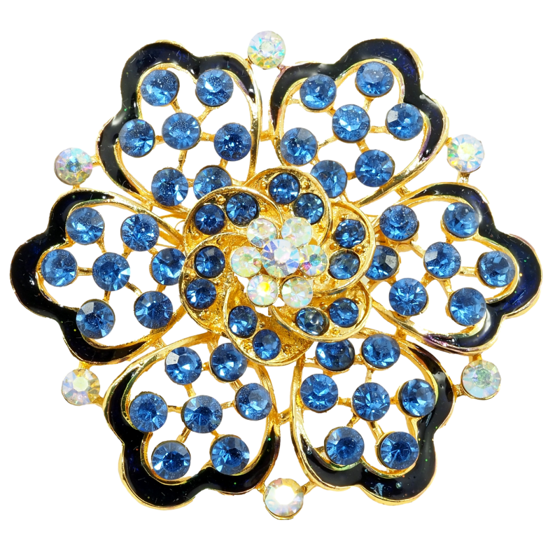 Брошка Синя квітка фото №1