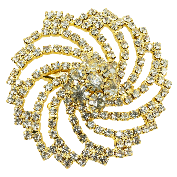 Брошь Цветок с стразами фото №5 Брошь Цветок с стразами фото №5