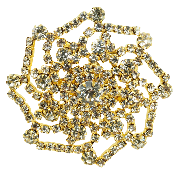 Брошь Цветок с стразами фото №24 Брошь Цветок с стразами фото №24