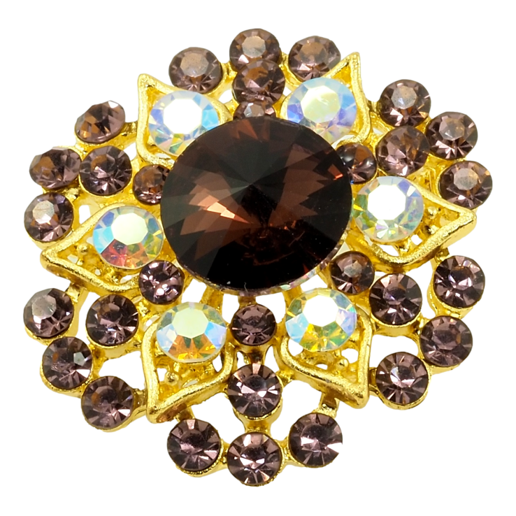 Брошка Квіточка з бордовими стразами фото №19 Брошка Квіточка з бордовими стразами фото №19