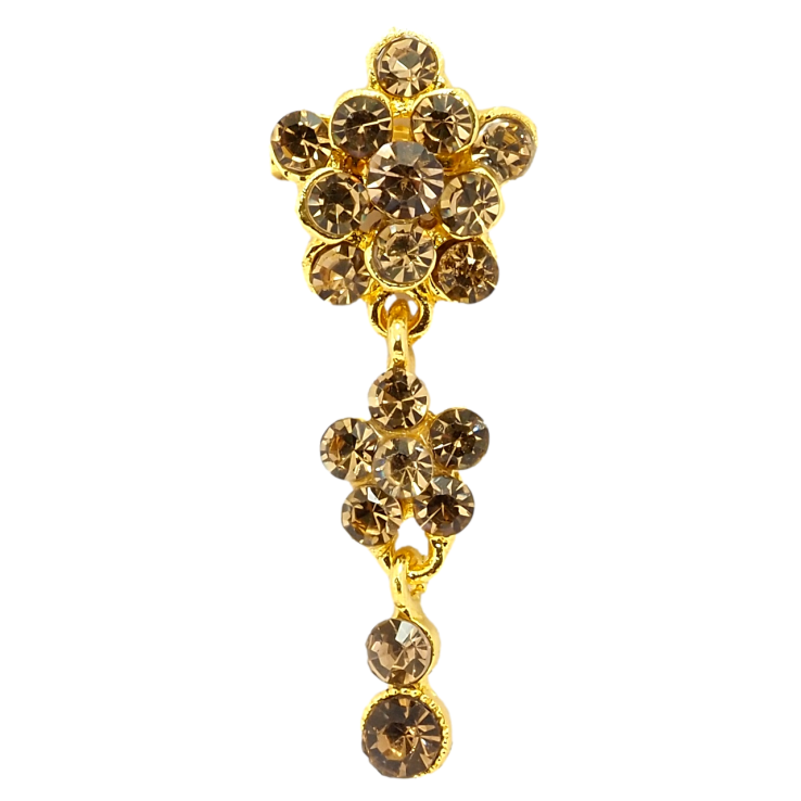 Брошь Кристальные коричневые цветочки фото №14 Брошь Кристальные коричневые цветочки фото №14