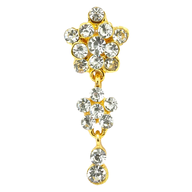 Брошь Кристальные цветочки фото №2