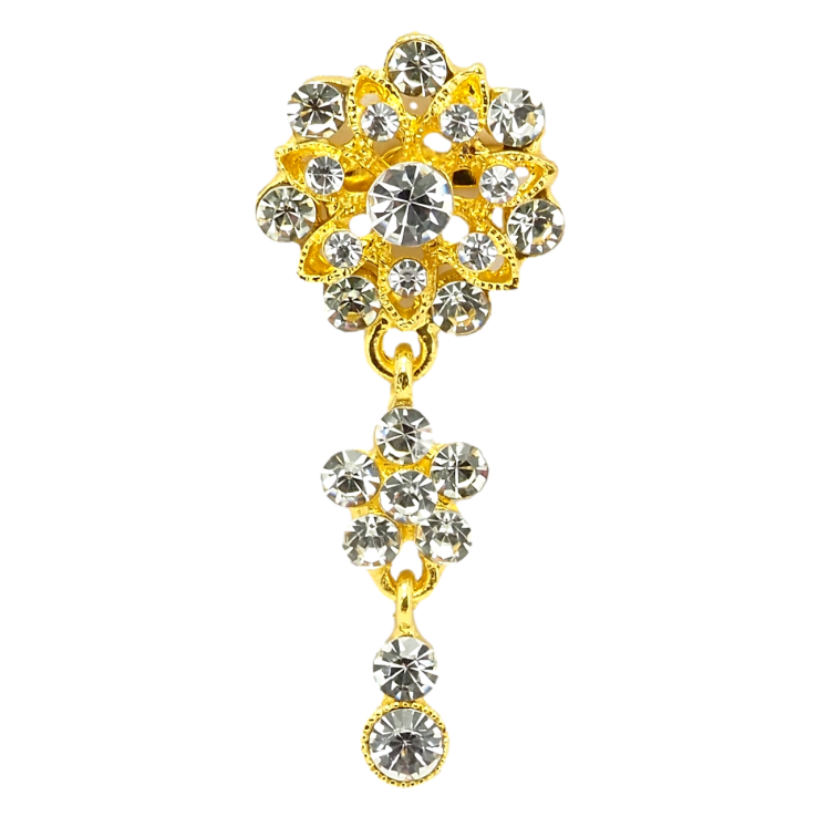 Брошь Кристальные цветочки фото №4 Брошь Кристальные цветочки фото №4