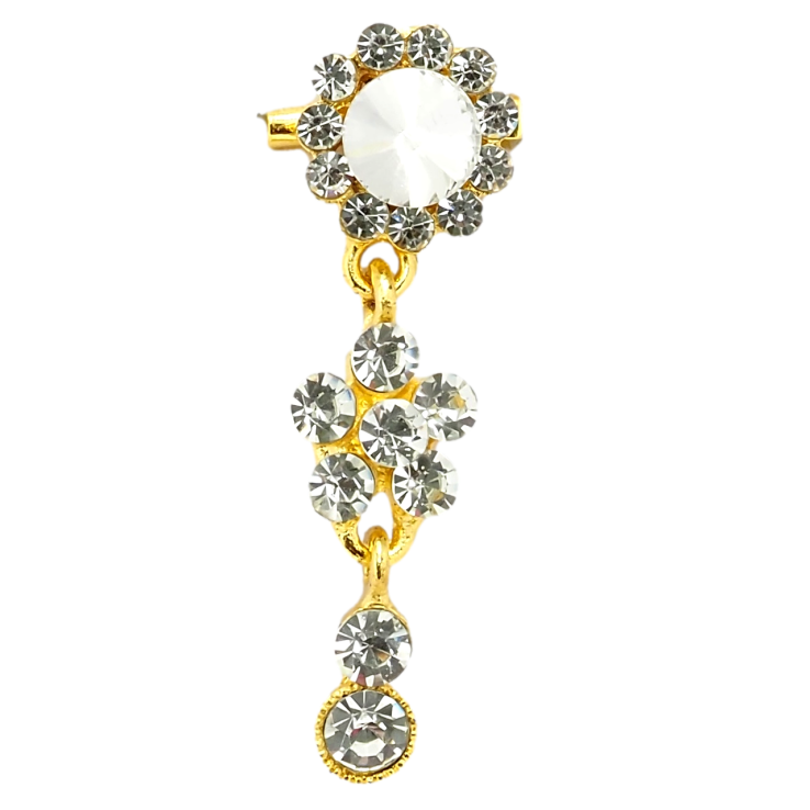 Брошь Кристальные белые цветочки фото №21 Брошь Кристальные белые цветочки фото №21