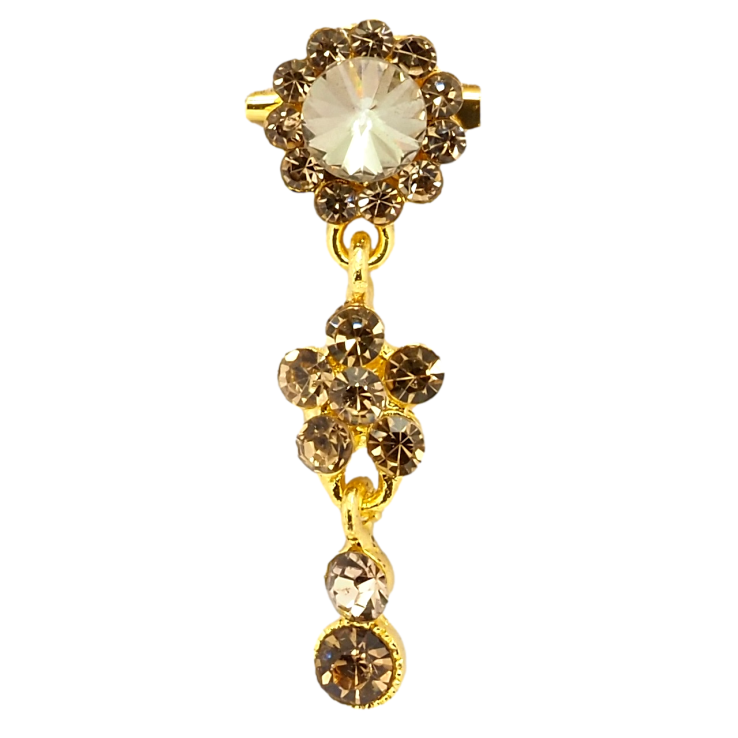 Брошь Кристальные коричневые цветочки фото №15 Брошь Кристальные коричневые цветочки фото №15