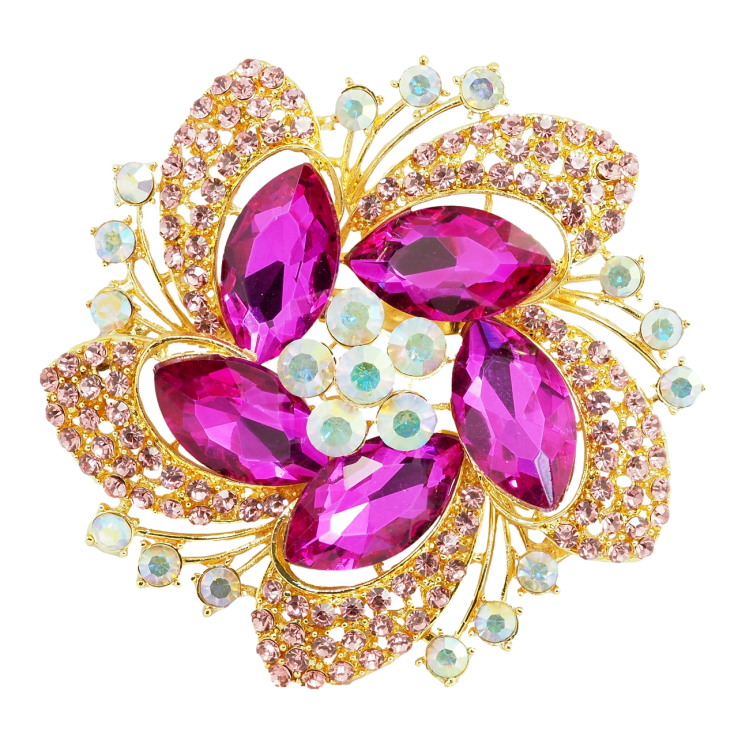 Брошь Большой розовый цветок фото №14 Брошь Большой розовый цветок фото №14