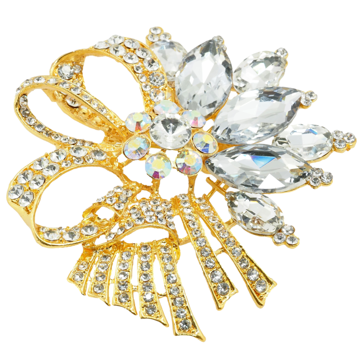 Брошь Большой букет со стразами фото №15 Брошь Большой букет со стразами фото №15