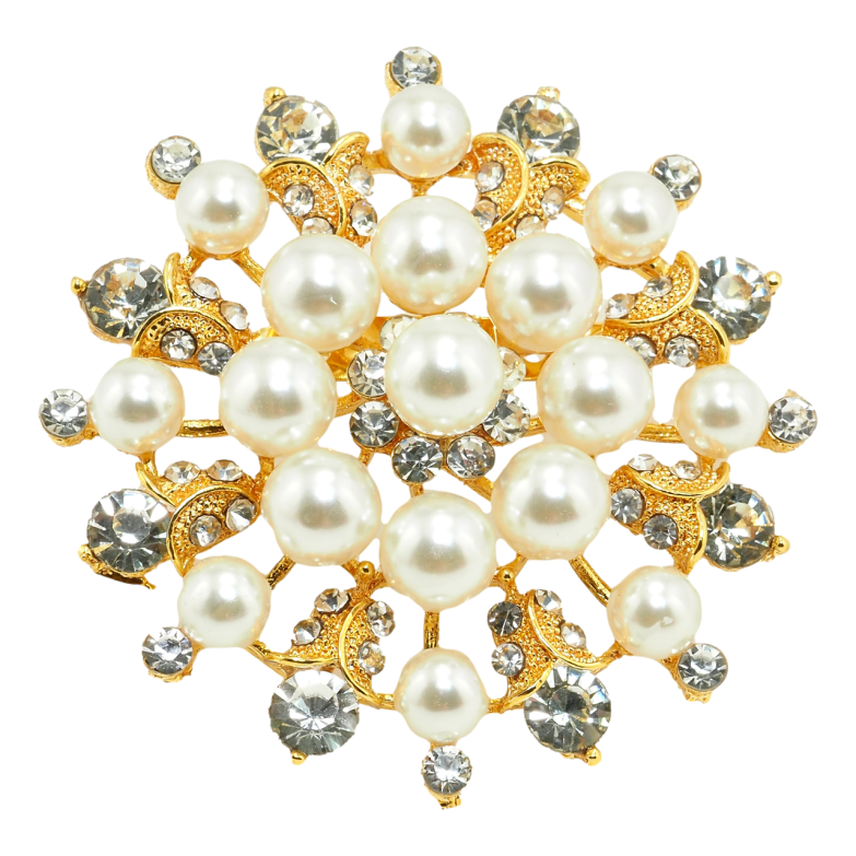 Брошка Перлина квітка фото №1