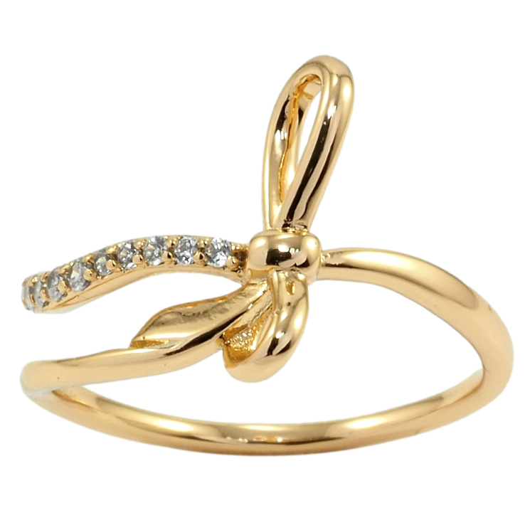 Каблучка Xuping Позолота 18K Бант фото №22 Каблучка Xuping Позолота 18K Бант фото №22