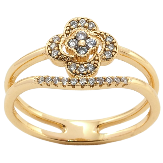 Кольцо Xuping Позолота 18K Цветок фото №1