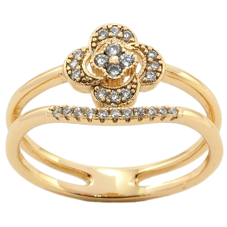 Кольцо Xuping Позолота 18K Цветок фото №1