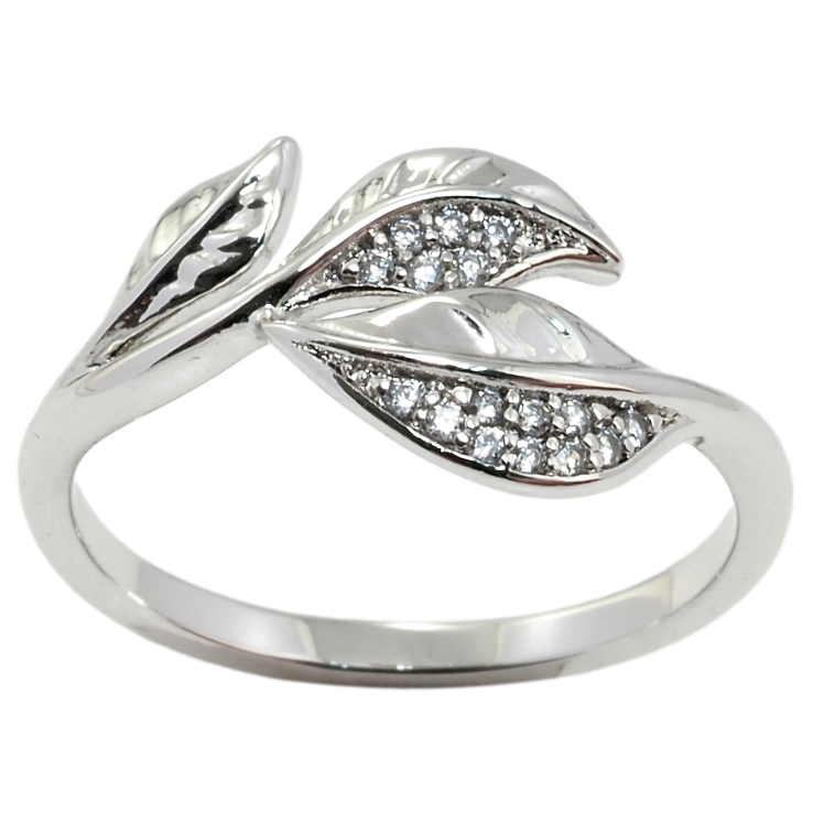 Каблучка Xuping Родій Гілочка з цирконієм фото №16