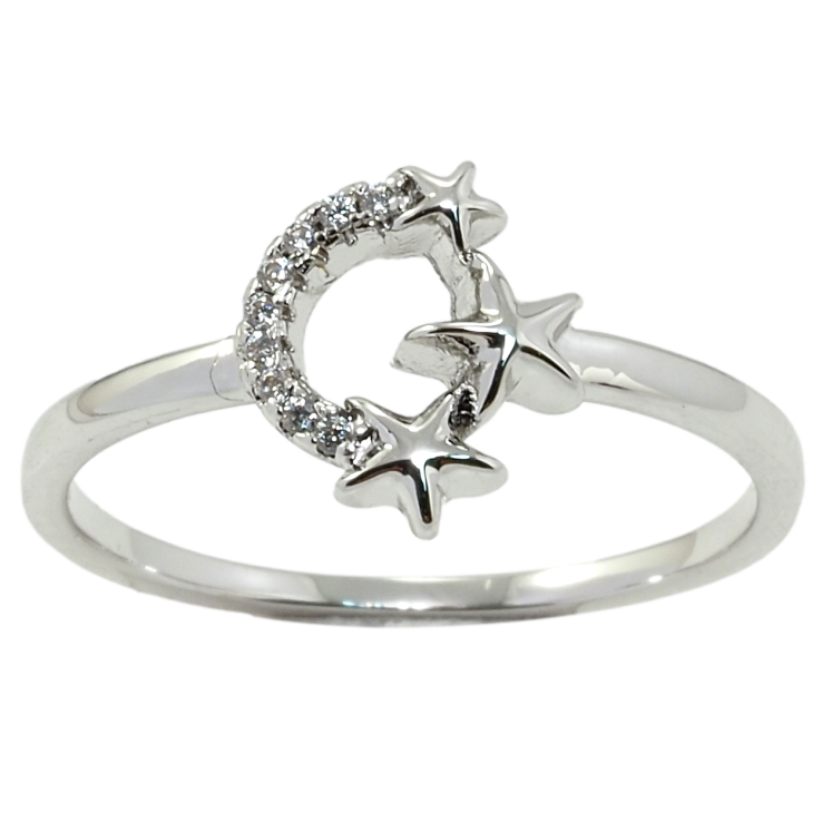 Кольцо Xuping Родий Звезды фото №22