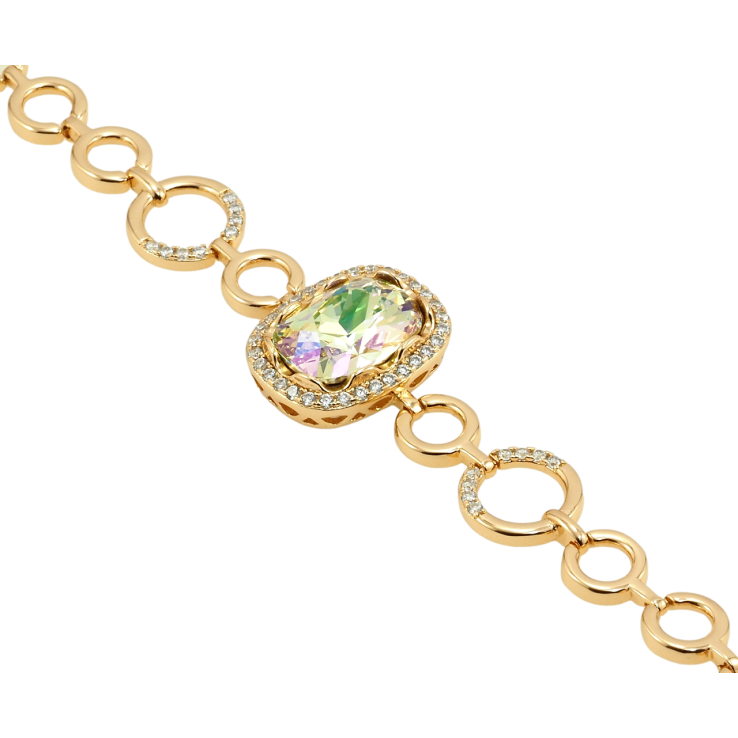 Браслет Xuping цвет 18K с кр-ми Swarovski Кристалл Vitrail Light доп.замок на два размера 16,18.5см х фото №24 Браслет Xuping цвет 18K с кр-ми Swarovski Кристалл Vitrail Light доп.замок на два размера 16,18.5см х фото №24