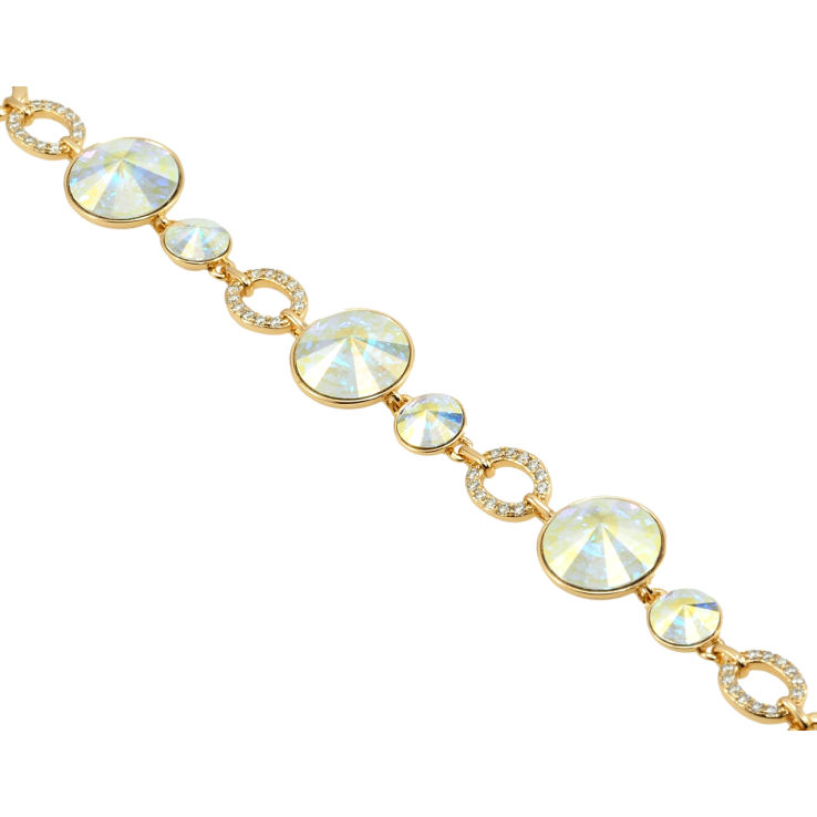 Браслет Xuping цвет 18K с кр-ми Swarovski Кристаллы АВ длина 16см х 7-8мм фото №9 Браслет Xuping цвет 18K с кр-ми Swarovski Кристаллы АВ длина 16см х 7-8мм фото №9