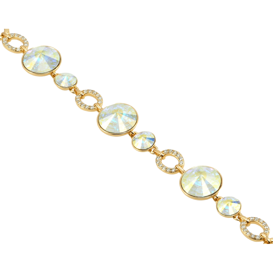 Браслет Xuping цвет 18K с кр-ми Swarovski Кристаллы АВ длина 16см х 7-8мм фото №1 Браслет Xuping цвет 18K с кр-ми Swarovski Кристаллы АВ длина 16см х 7-8мм фото №1