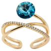 Каблучка Xuping колір Позолота 18K з кр-ми Swarovski "Кристал Light Turquoisel" фото №2 Каблучка Xuping колір Позолота 18K з кр-ми Swarovski "Кристал Light Turquoisel" фото №2