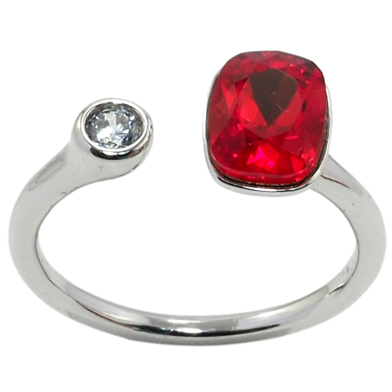 Кольцо Xuping цвет Родий с кр-ми Swarovski Кристалл Siam с кристаллом фото №1 Кольцо Xuping цвет Родий с кр-ми Swarovski Кристалл Siam с кристаллом фото №1