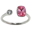 Каблучка Xuping колір Родій з кр-ми Swarovski "Кристал Rose" фото №2 Каблучка Xuping колір Родій з кр-ми Swarovski "Кристал Rose" фото №2