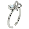 Кольцо Xuping цвет Родий с кр-ми Swarovski Бант с кристаллом АВ фото №2 Кольцо Xuping цвет Родий с кр-ми Swarovski Бант с кристаллом АВ фото №2