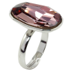Кольцо Xuping цвет Родий с кр-ми Swarovski Кристалл Amethyst, 21х16мм фото №2 Кольцо Xuping цвет Родий с кр-ми Swarovski Кристалл Amethyst, 21х16мм фото №2