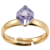 Каблучка Xuping колір Позолота 18K з кр-ми Swarovski "Кристальний куб Provence Lavender" 6х6мм фото №2 Каблучка Xuping колір Позолота 18K з кр-ми Swarovski "Кристальний куб Provence Lavender" 6х6мм фото №2