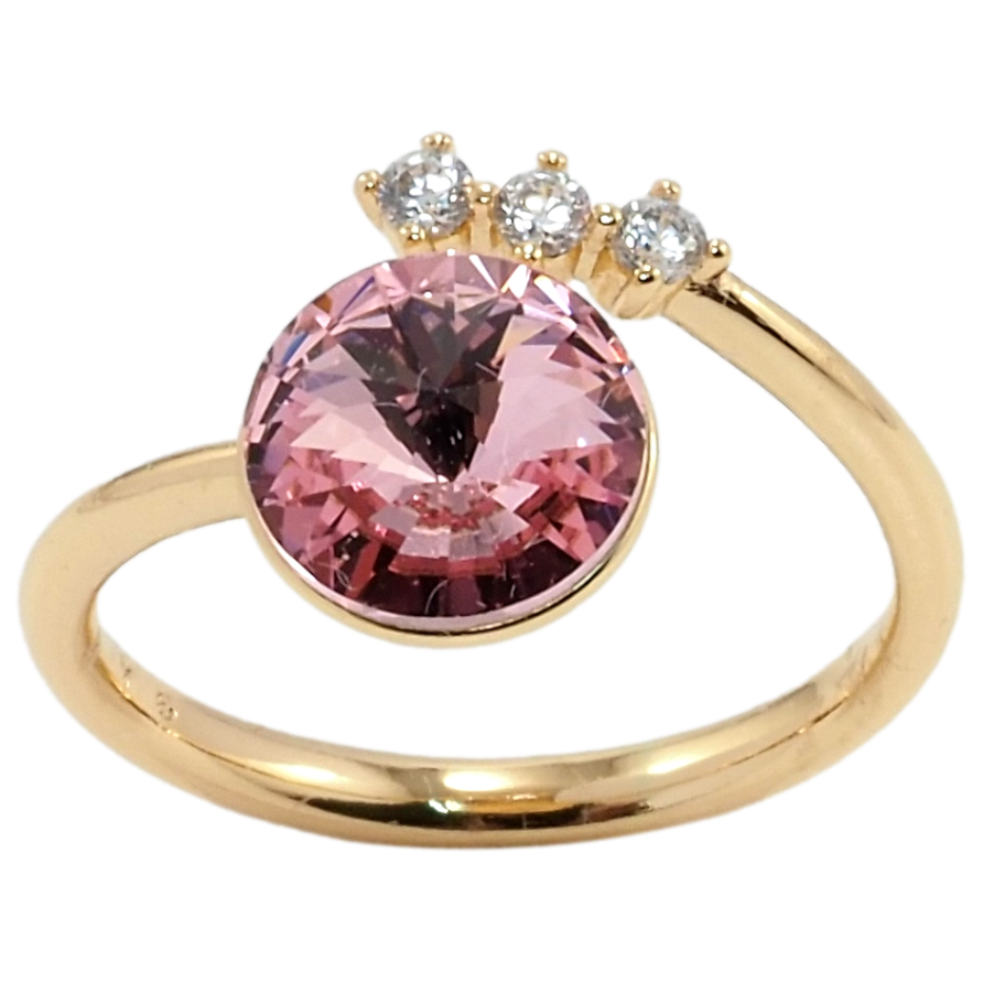 Кольцо Xuping цвет 18K с кр-ми Swarovski Кристалл Rose фото №1 Кольцо Xuping цвет 18K с кр-ми Swarovski Кристалл Rose фото №1