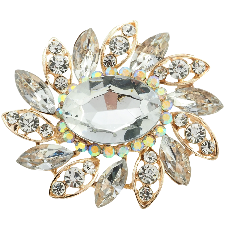 Брошь Цветок с стразами фото №20 Брошь Цветок с стразами фото №20