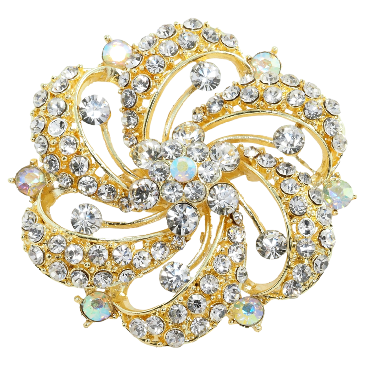 Брошка Квітка зі стразами фото №18 Брошка Квітка зі стразами фото №18