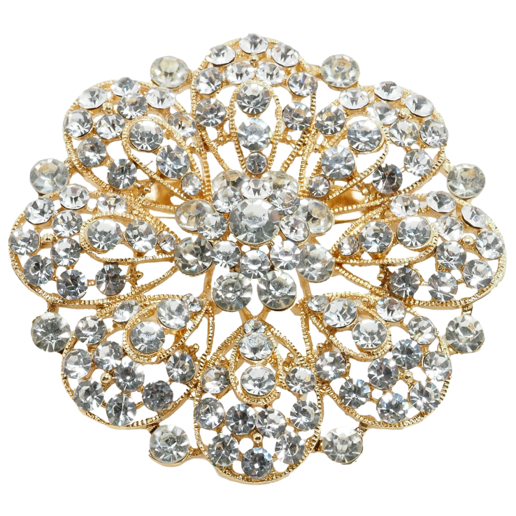 Брошка Квітка зі стразами фото №12 Брошка Квітка зі стразами фото №12