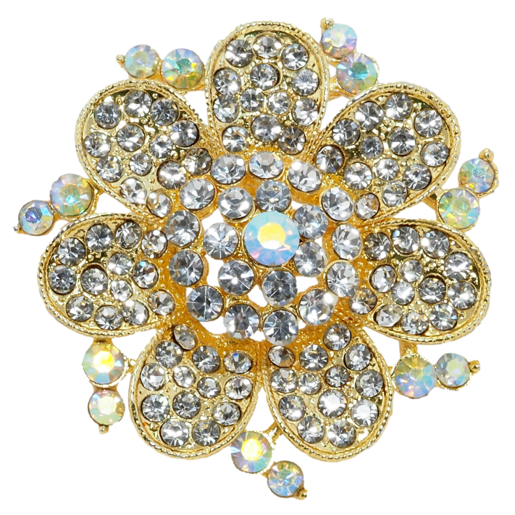 Брошка Квітка зі стразами фото №19 Брошка Квітка зі стразами фото №19
