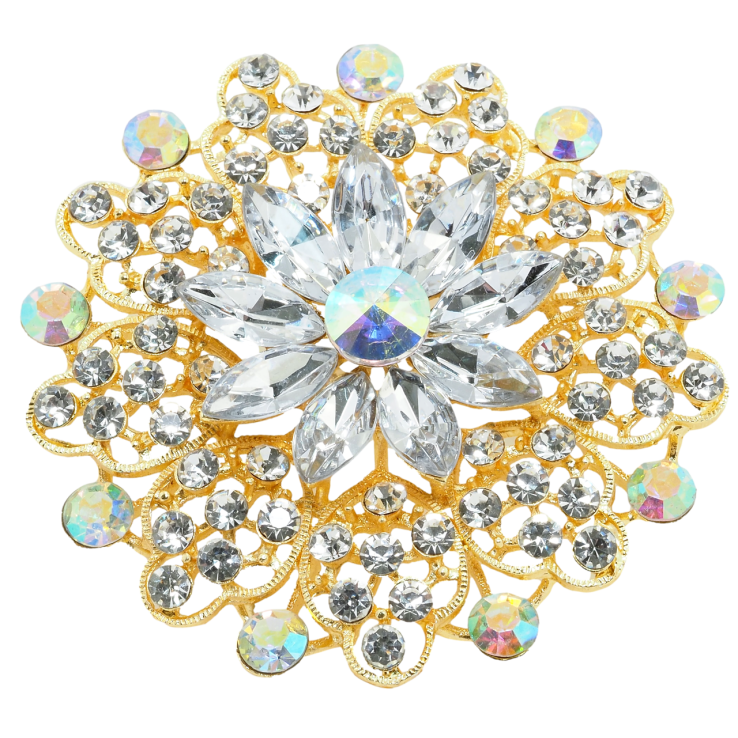 Брошь-кулон Квітка зі стразами фото №20 Брошь-кулон Квітка зі стразами фото №20