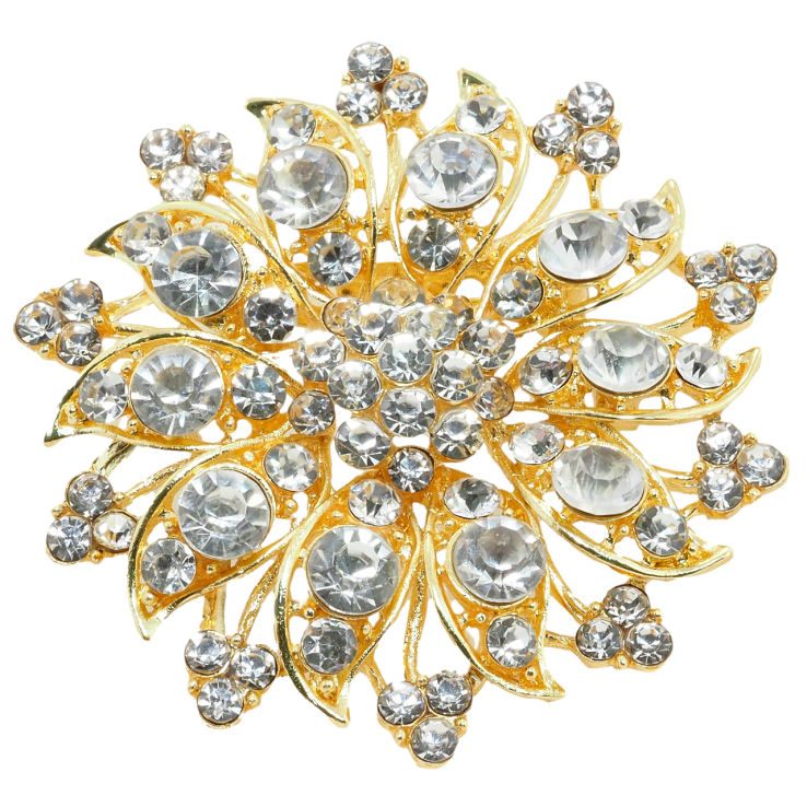 Брошь-кулон Квітка зі стразами фото №19 Брошь-кулон Квітка зі стразами фото №19